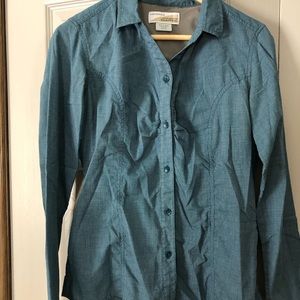 ExOfficio bug shield button down top